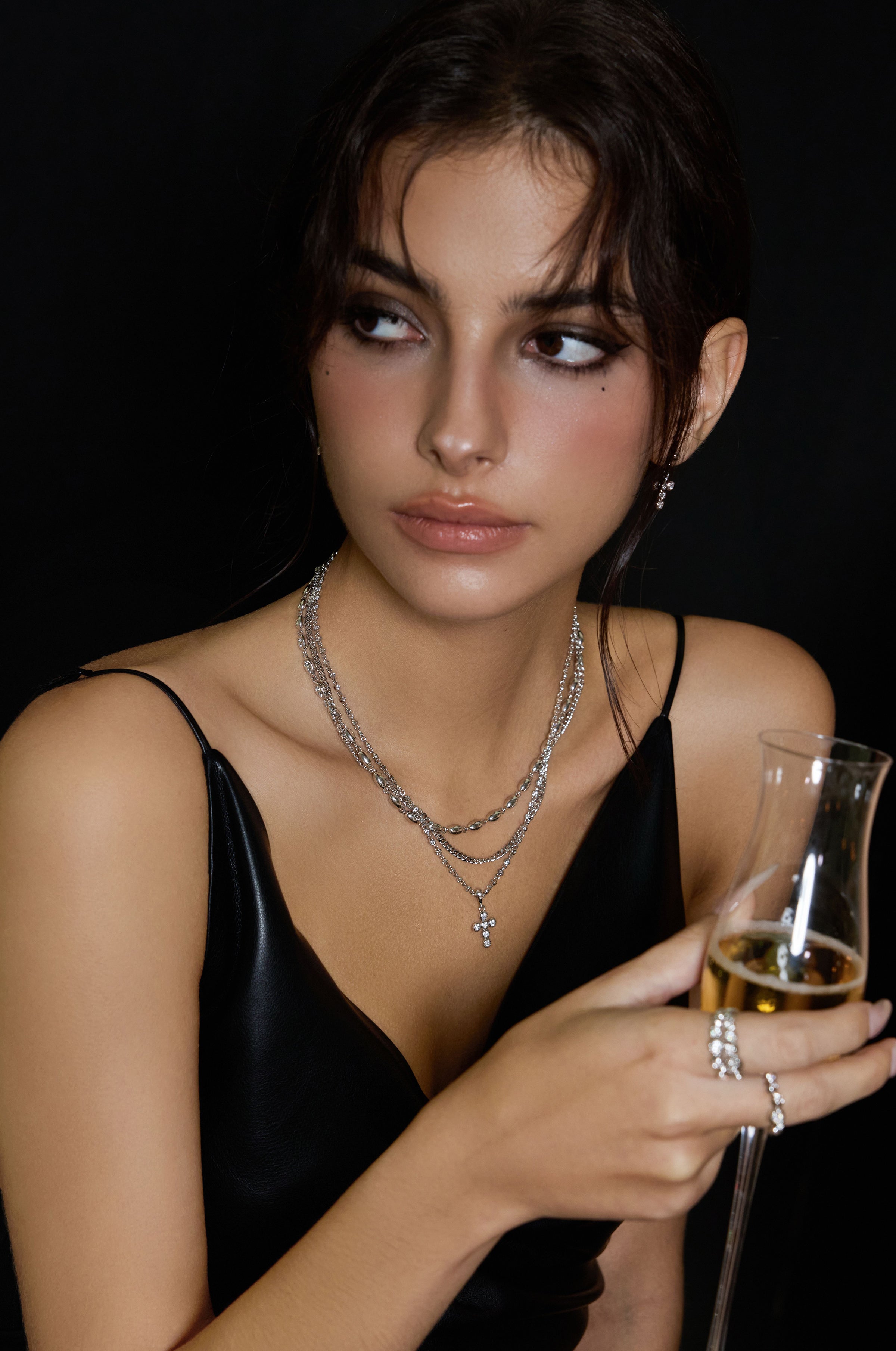 Rebel Harmony Cross Earrings - booneealus