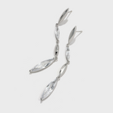 Chain Zirconia Earrings - booneealus