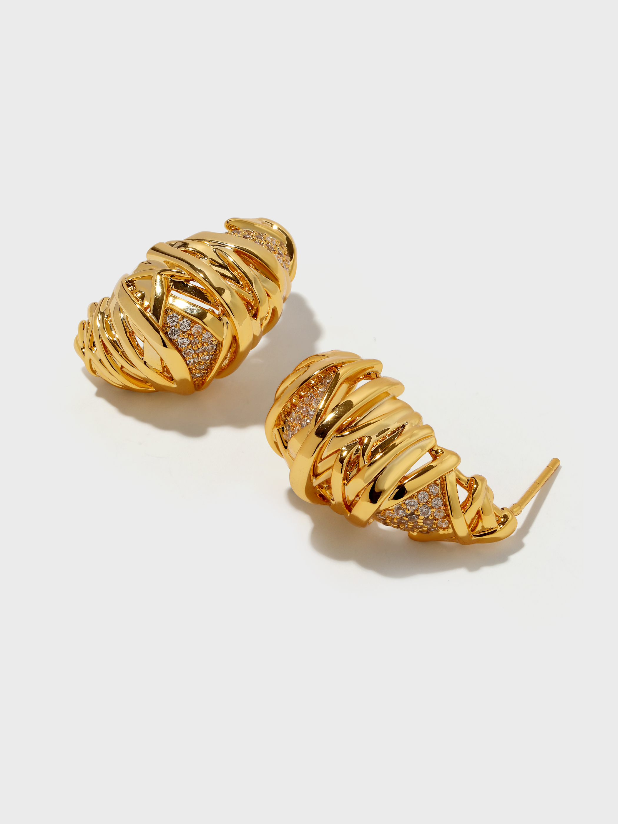 Twisted Braided Wrap Earrings - booneealus