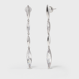 Chain Zirconia Earrings - booneealus
