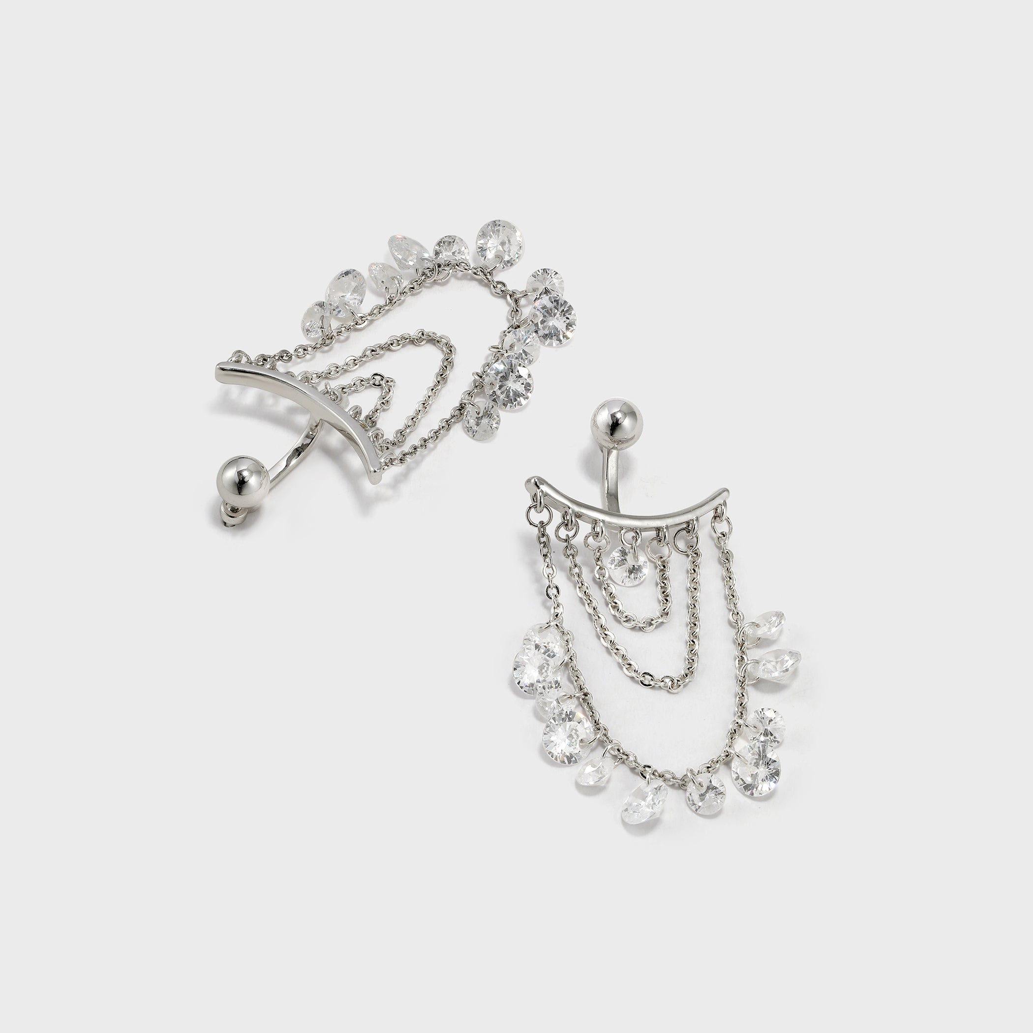 Zircon Tassel Earrings - booneealus