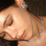 Zirconia Woven Earrings - booneealus