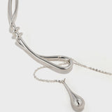 Metal Teardrop Knot Collar - booneealus