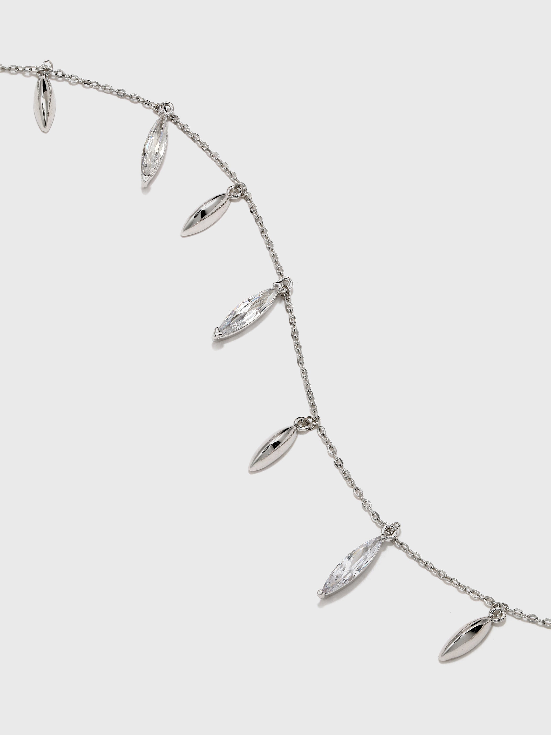 Tassel Zirconia Necklace - booneealus