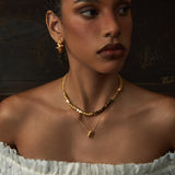 Amber Orbit Necklace