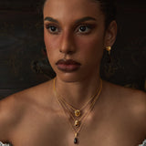 Amber Orbit Necklace