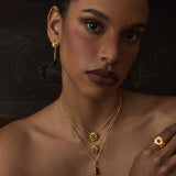 Gilded Erosion Necklace