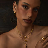 Amber Orbit Necklace
