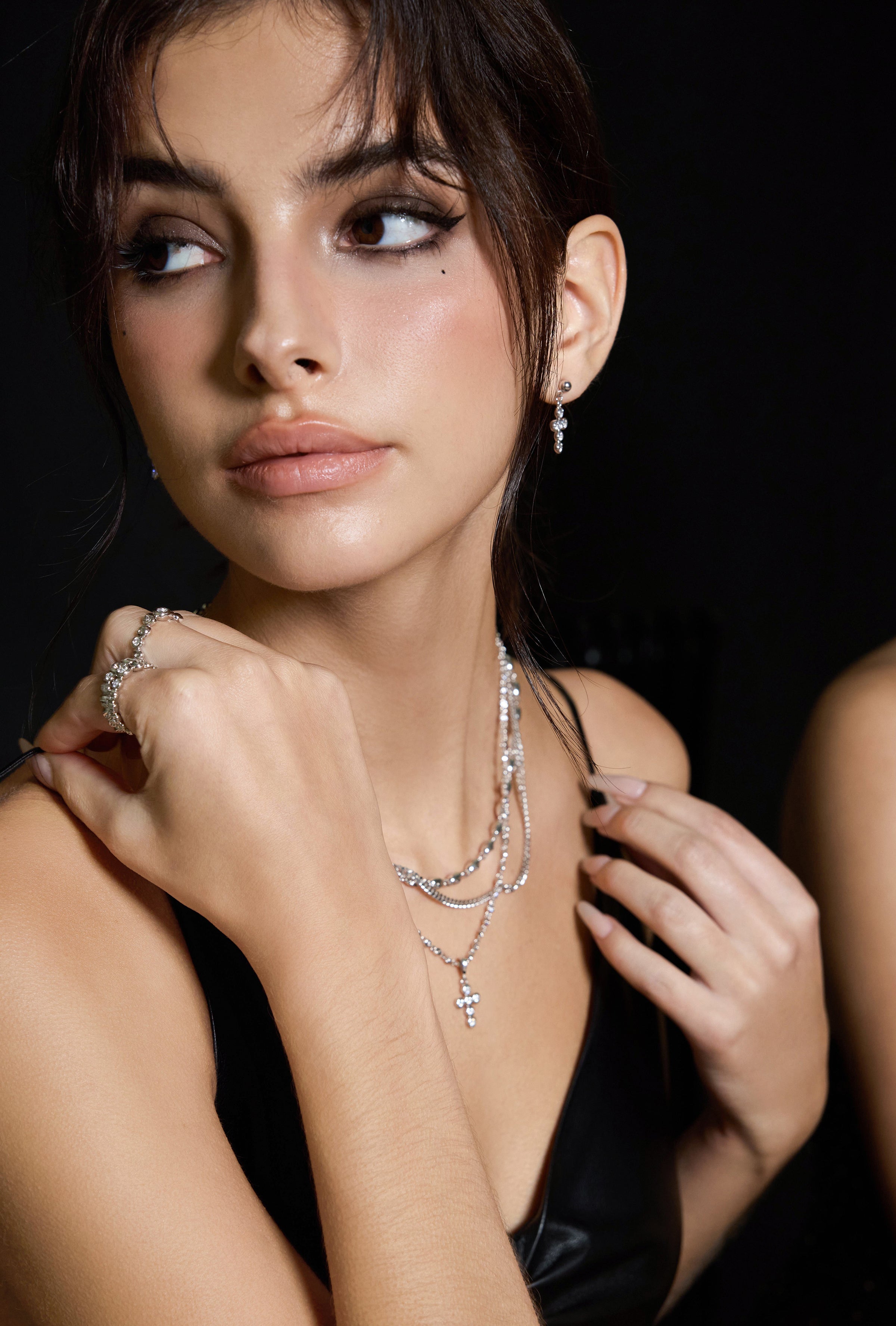 Rebel Harmony Cross Earrings - booneealus