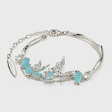 Lava Butterfly Double Layer Bracelet - booneealus