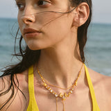 Lava Butterfly Double Layer Tassel Necklace