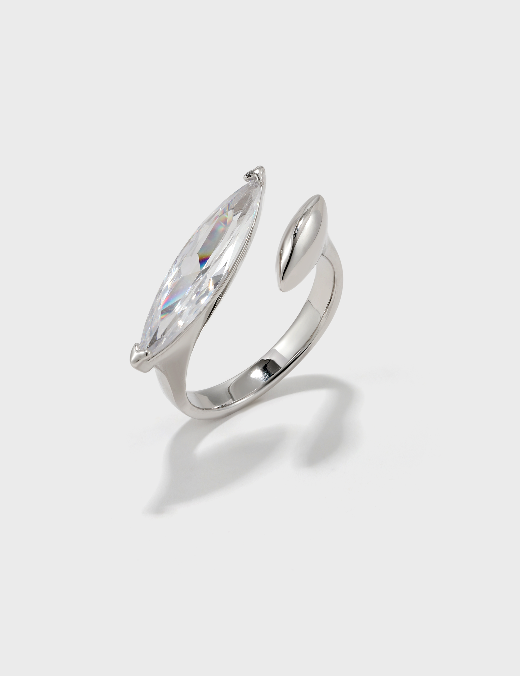 Zirconia Open Ring - booneealus