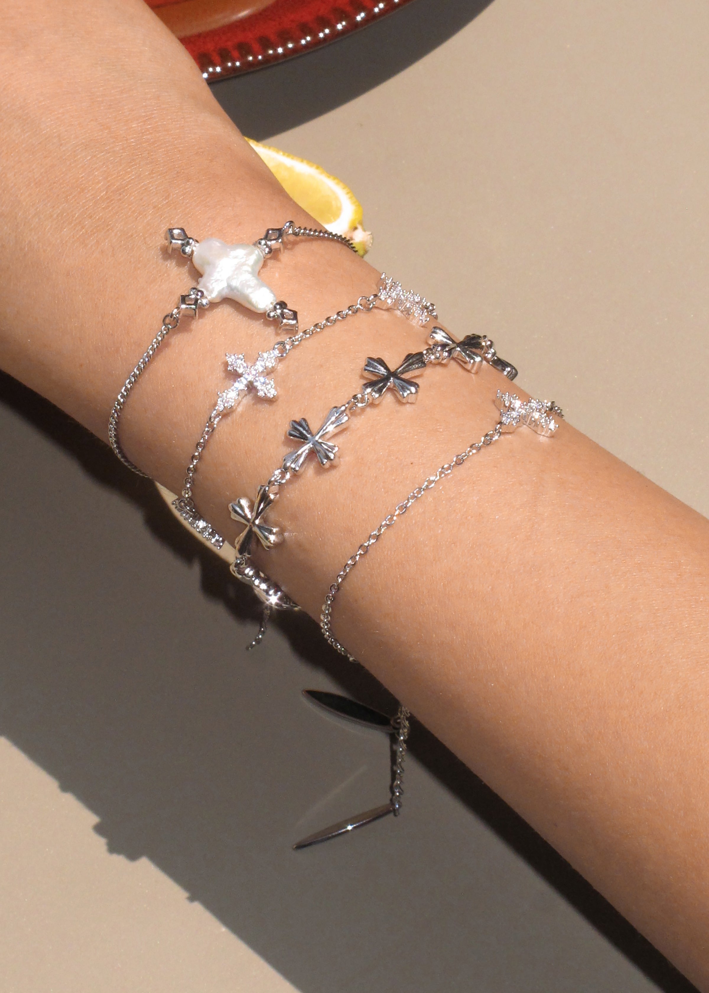 Lumen Cross Bracelet – 4 Styles / Set Available