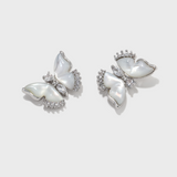 Shell Butterfly Earrings - booneealus