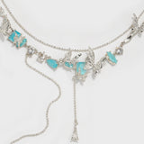 Lava Butterfly Double Layer Tassel Necklace - booneealus