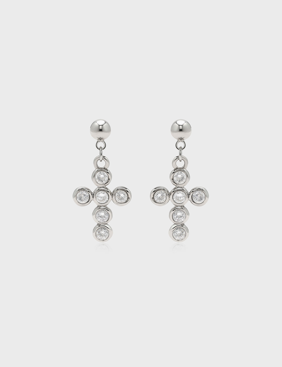 Rebel Harmony Cross Earrings - booneealus