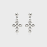 Rebel Harmony Cross Earrings - booneealus