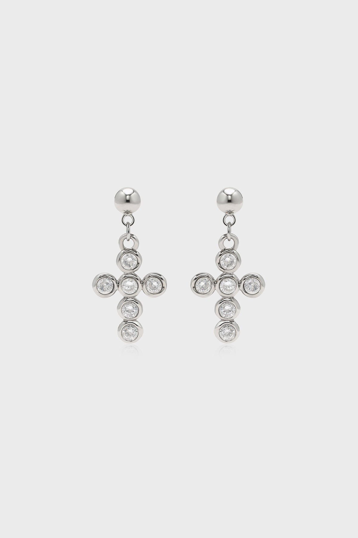 Rebel Harmony Cross Earrings - booneealus