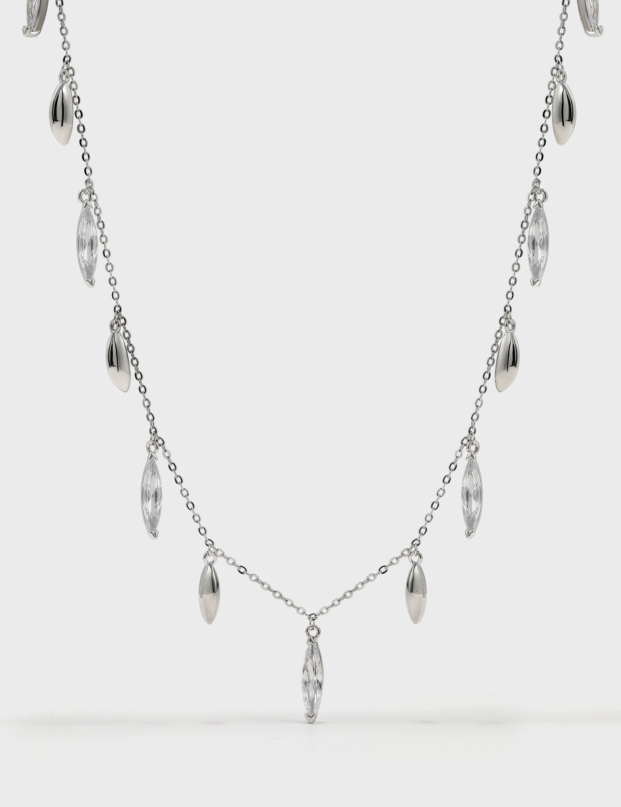 Tassel Zirconia Necklace - booneealus