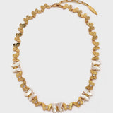 Shell Metal Butterfly Necklace - booneealus