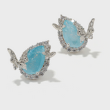 Teardrop-Shaped Butterfly Studs - booneealus