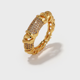 Twisted Braided Zirconia Ring - booneealus