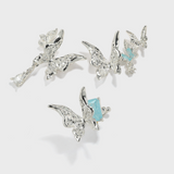 Metal Texture Butterfly Set Studs (3 pcs) - booneealus