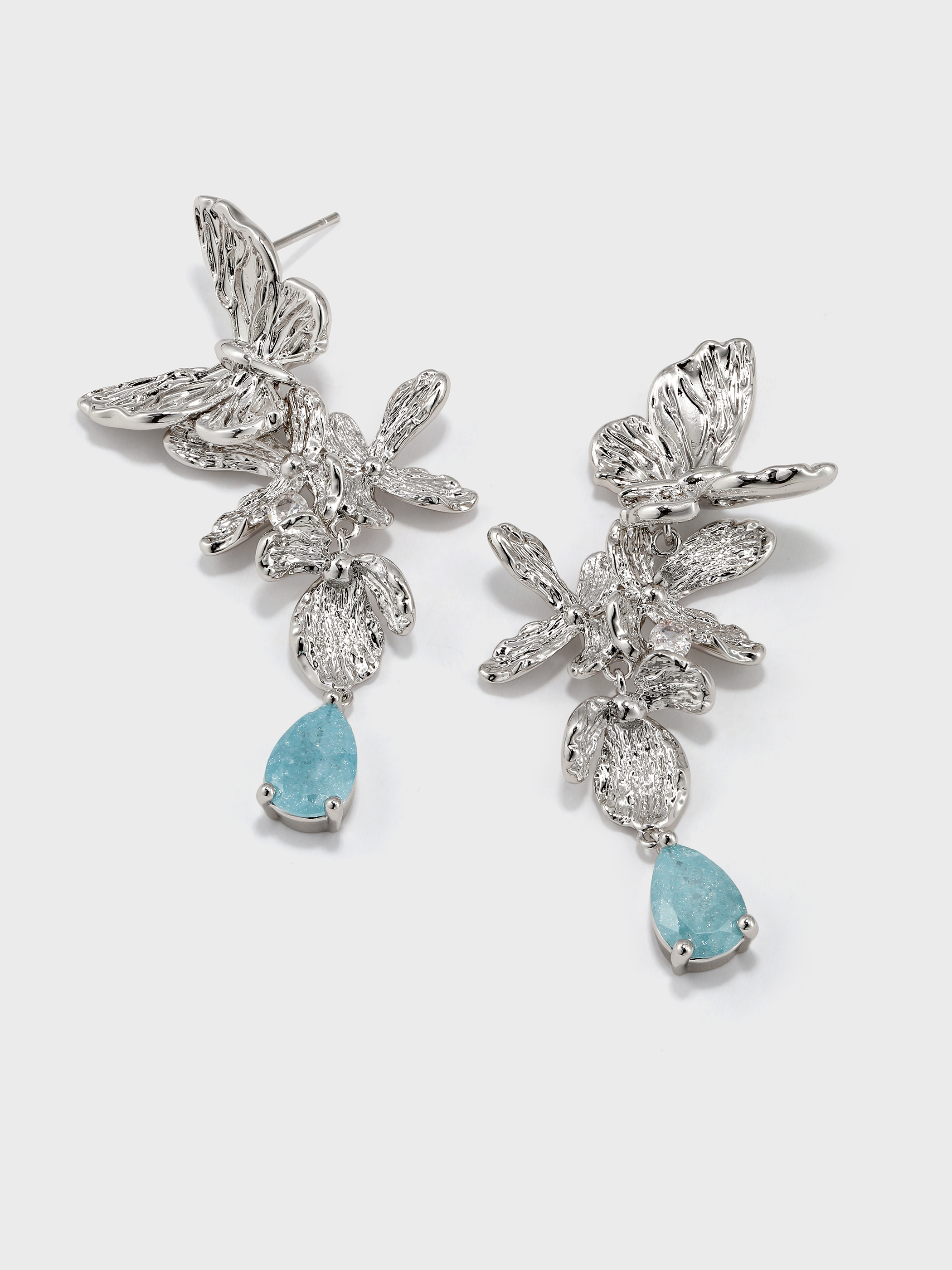 Golden Bloom Wings Earring - booneealus