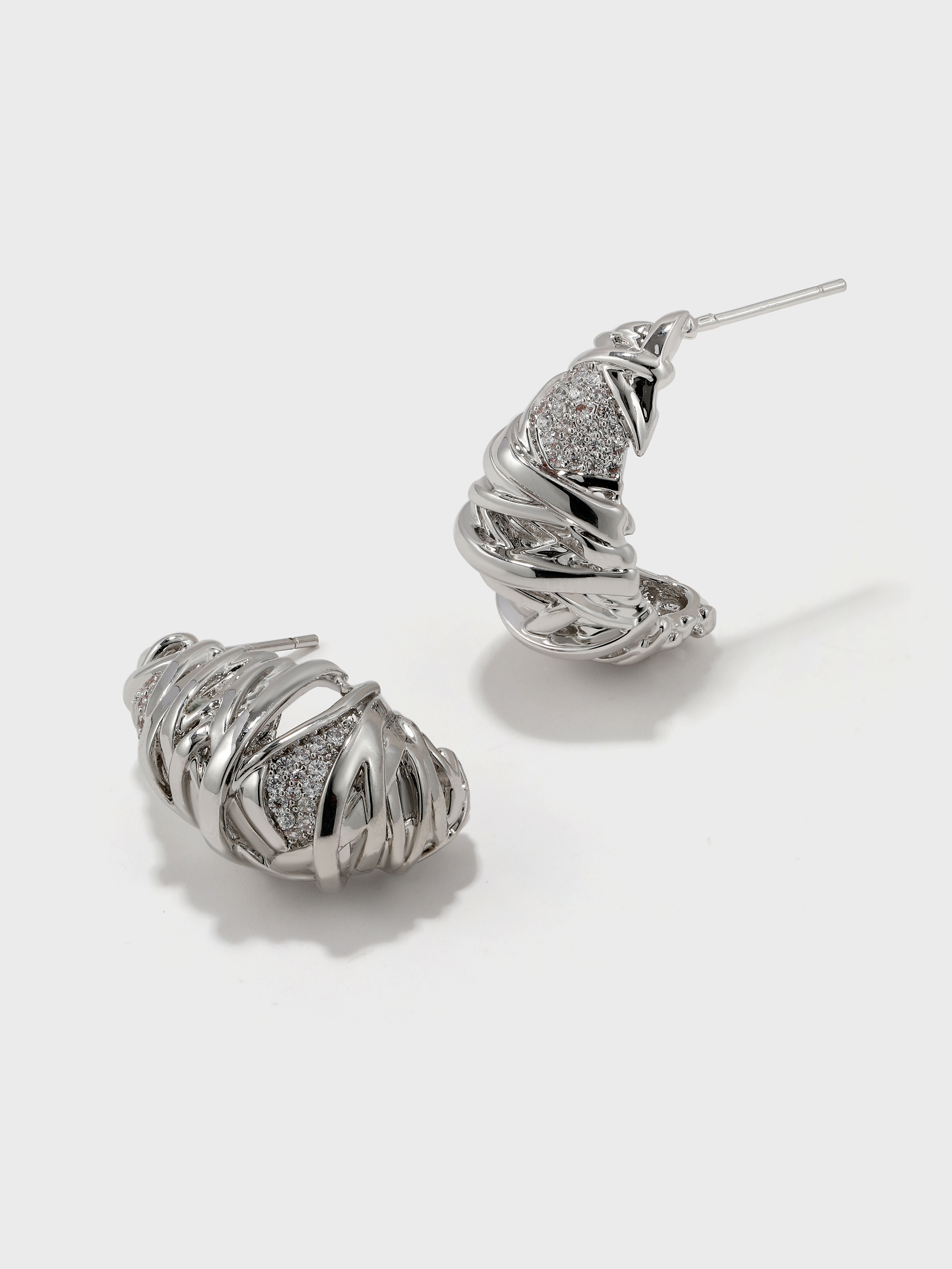 Twisted Braided Wrap Earrings - booneealus