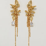 Golden Bloom Wings Earring - booneealus