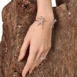 Butterfly Wing Open Bangle