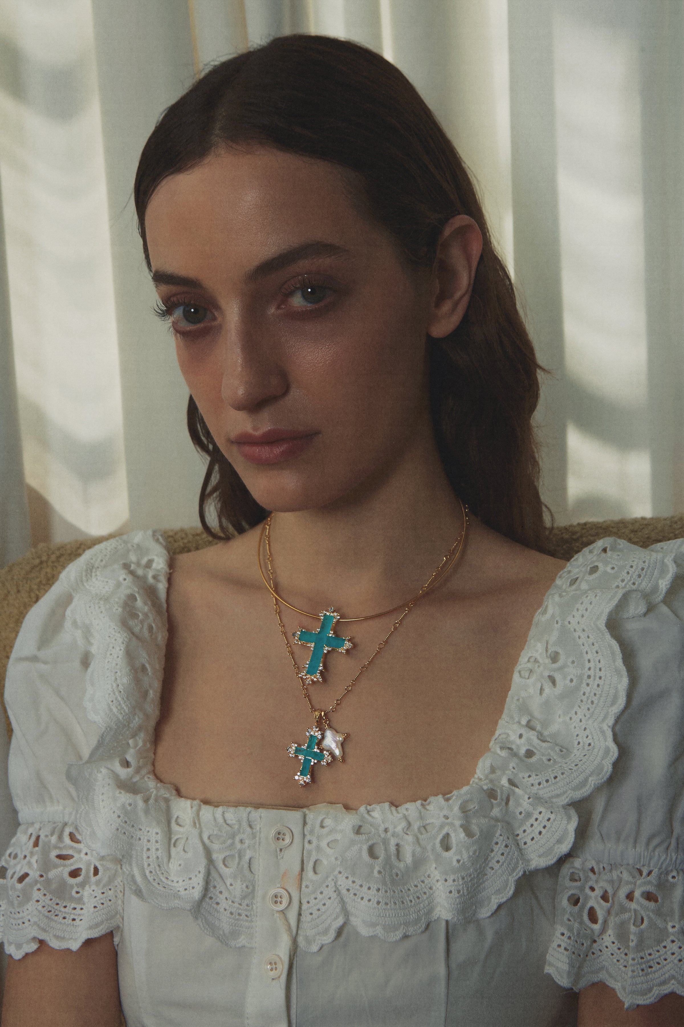 Seaglim Cross Necklace - booneealus