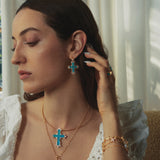 Tidal Cross Earrings - booneealus