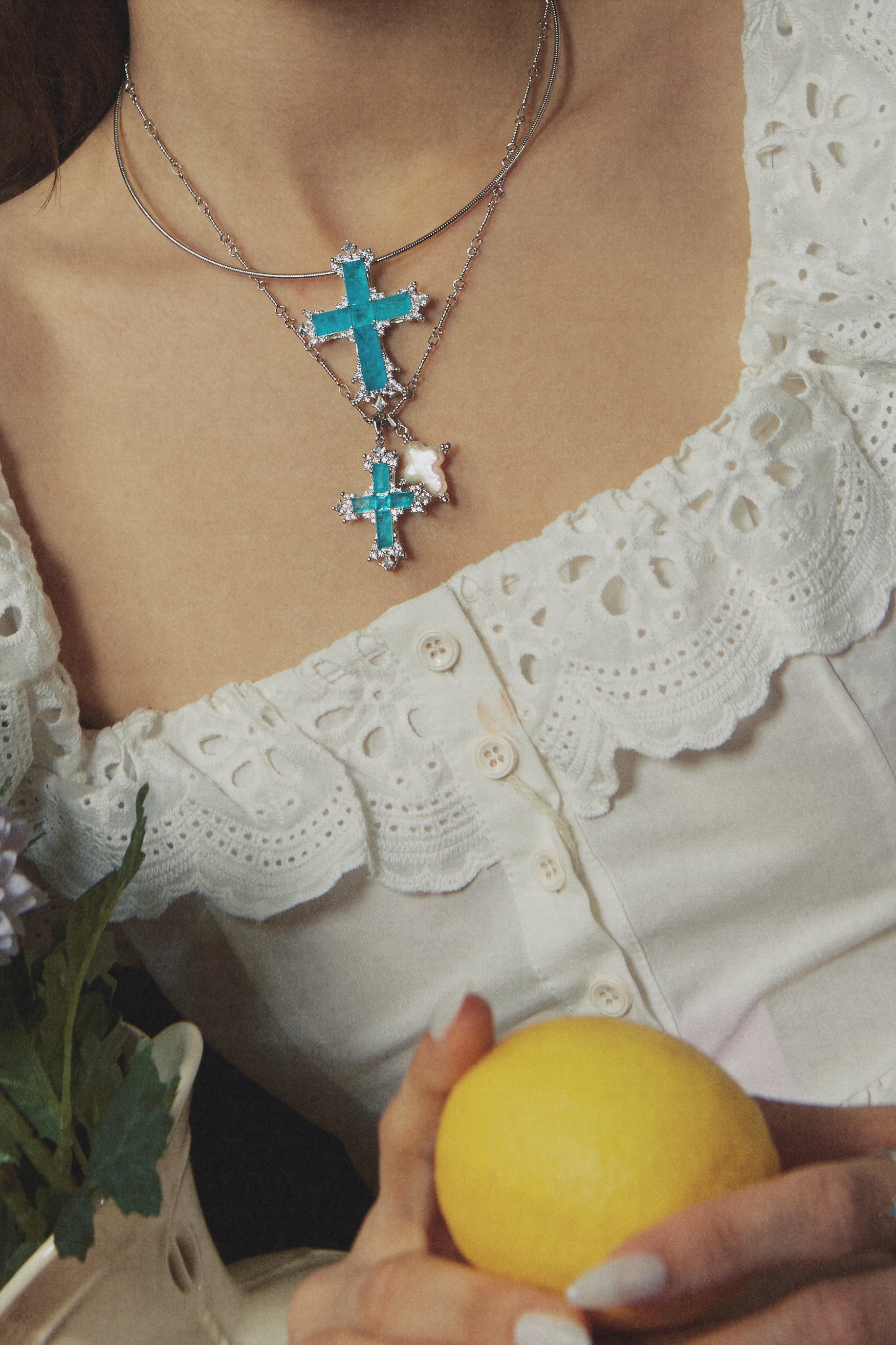 Seaglim Cross Necklace - booneealus