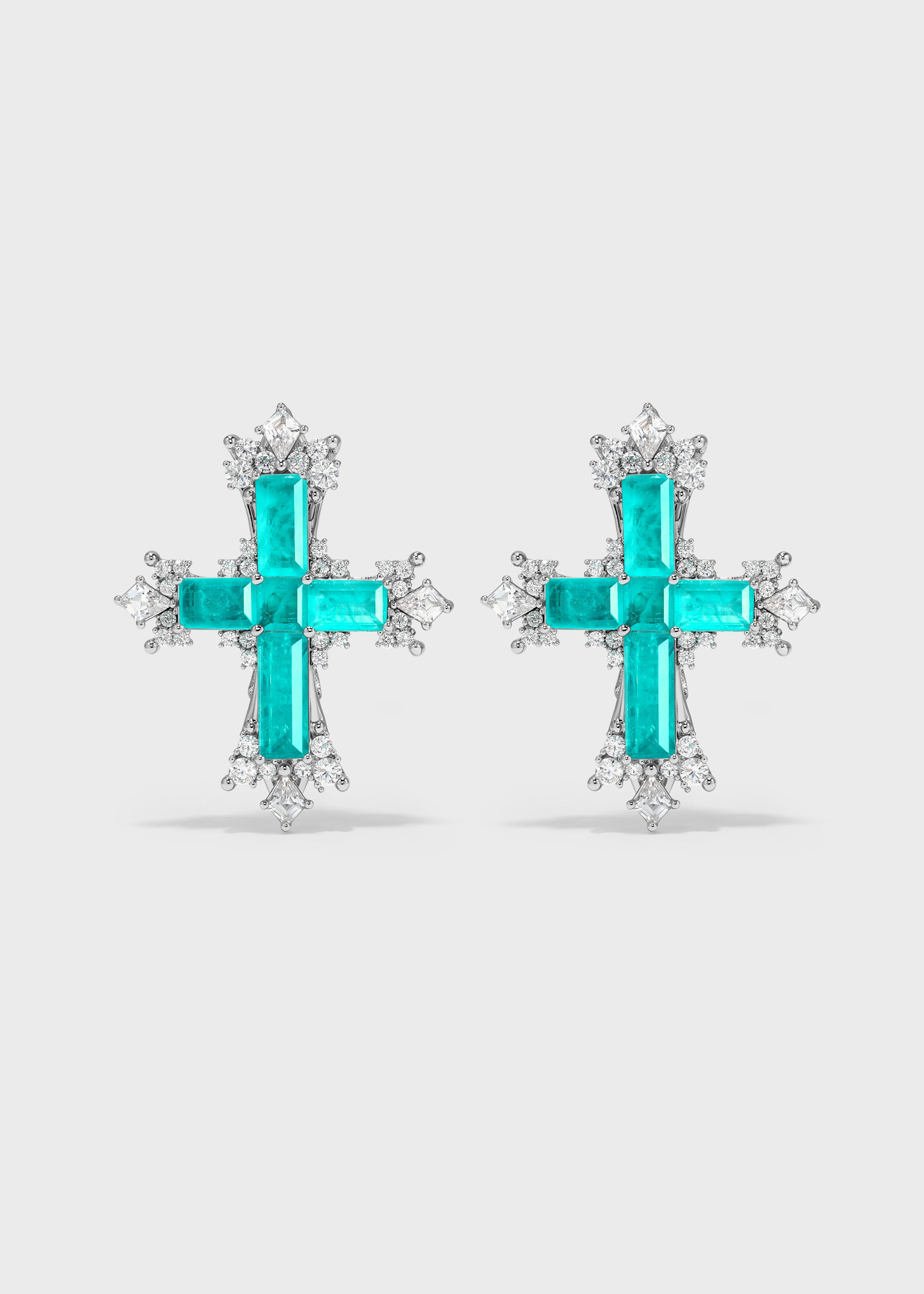Paraiba Cross Jewelry Set
