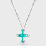 Lucent Tide Cross Necklace – Small - booneealus
