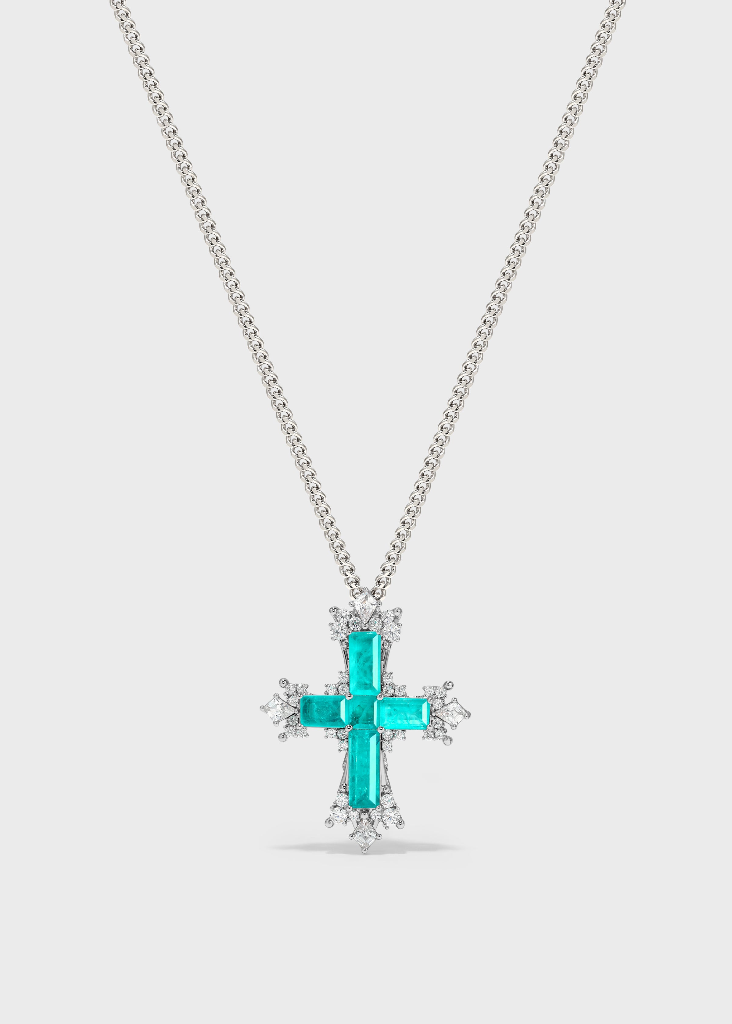 Paraiba Cross Jewelry Set