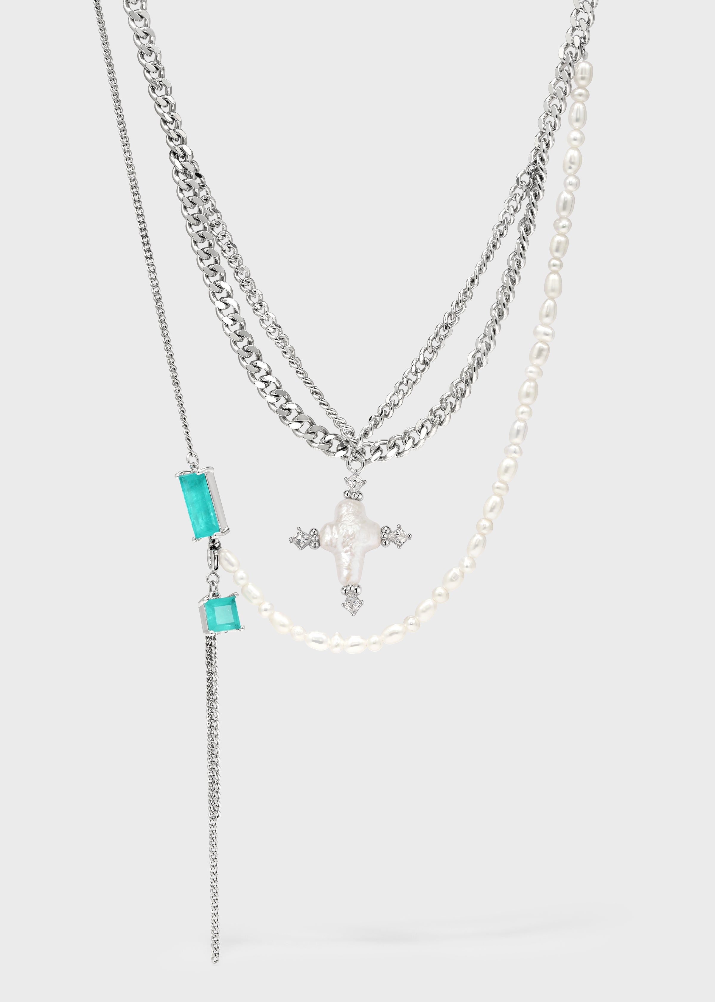 Tidal Sacred Cross Necklace
