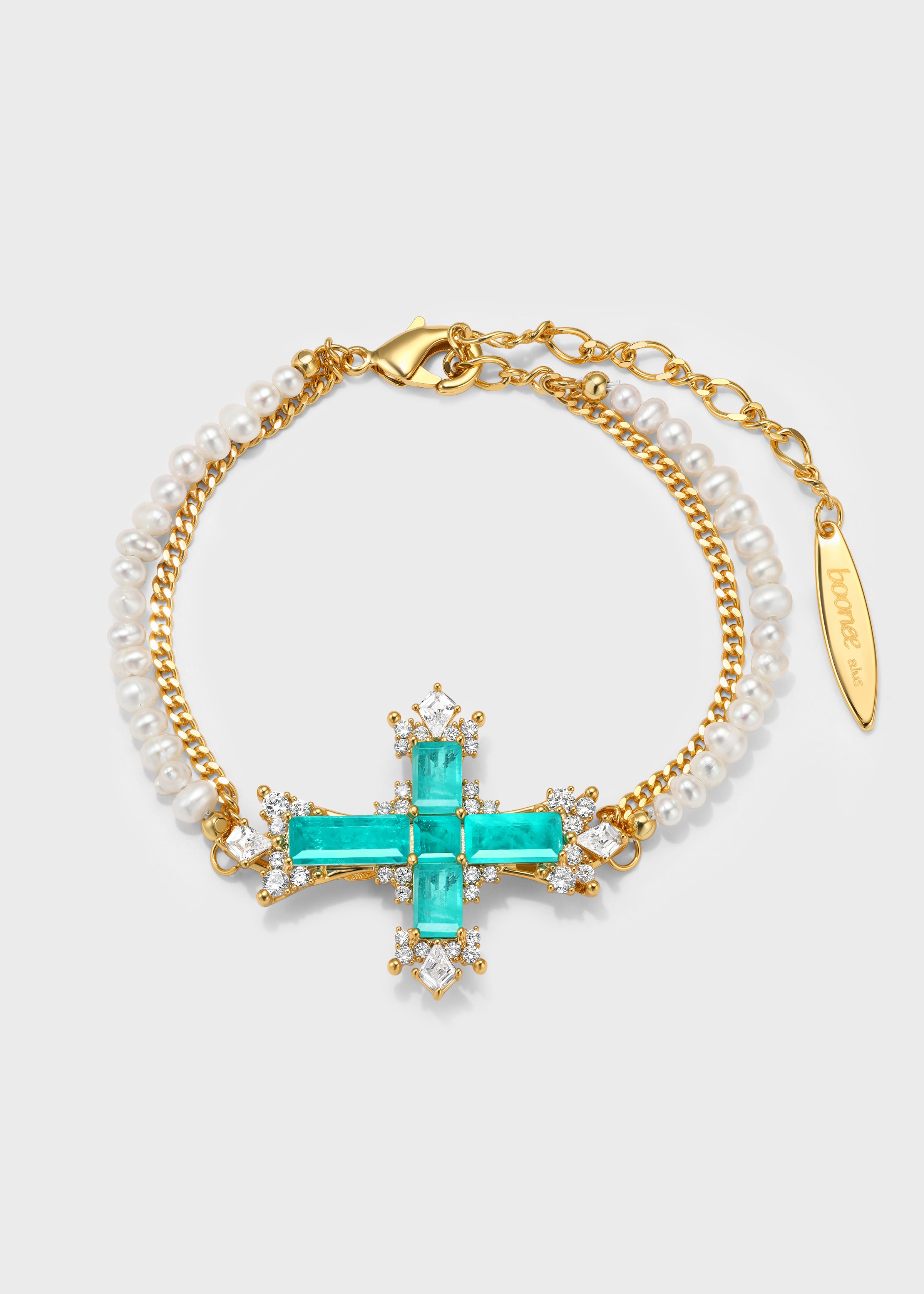 Paraiba Cross Jewelry Set