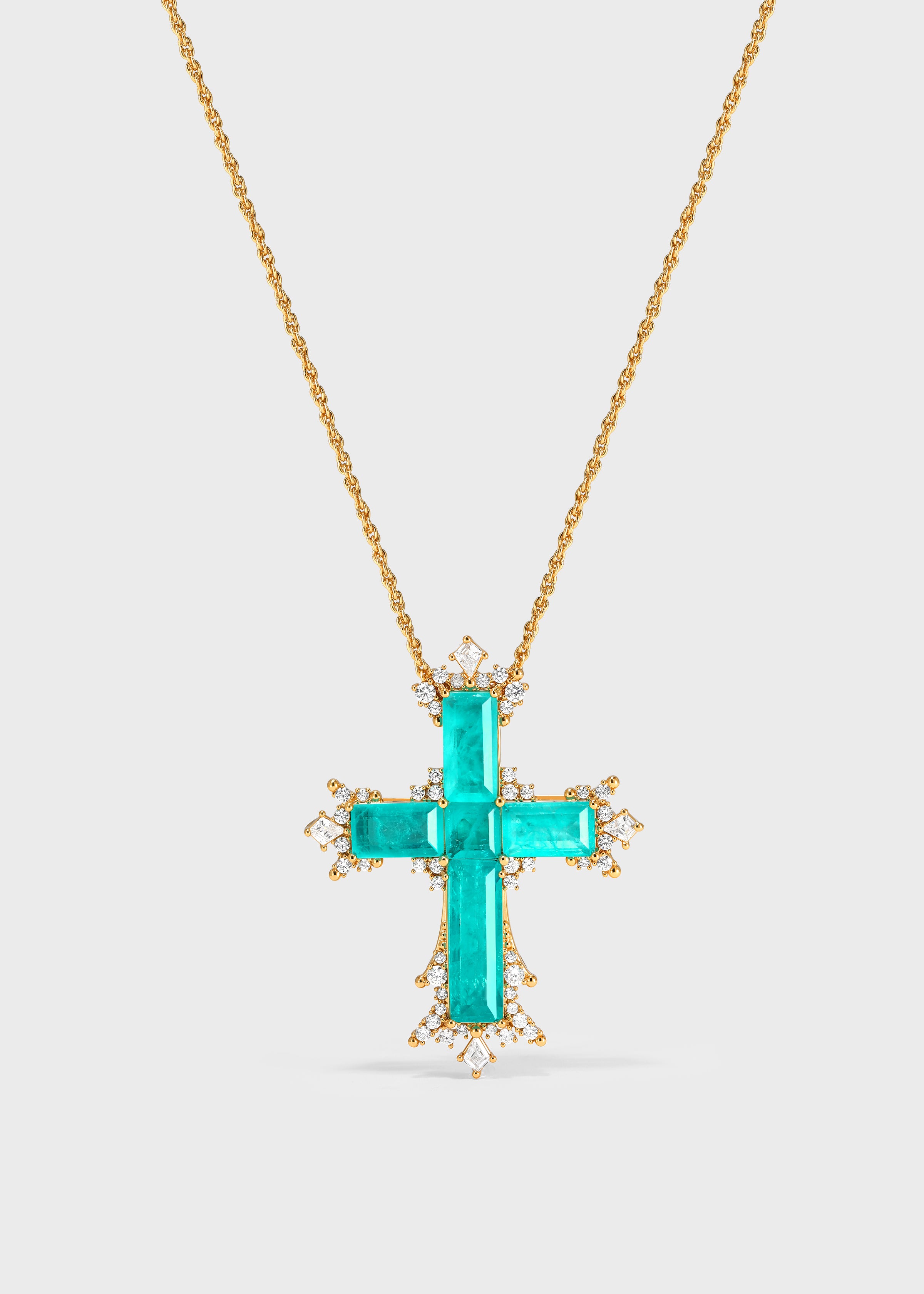 Paraiba Cross Jewelry Set