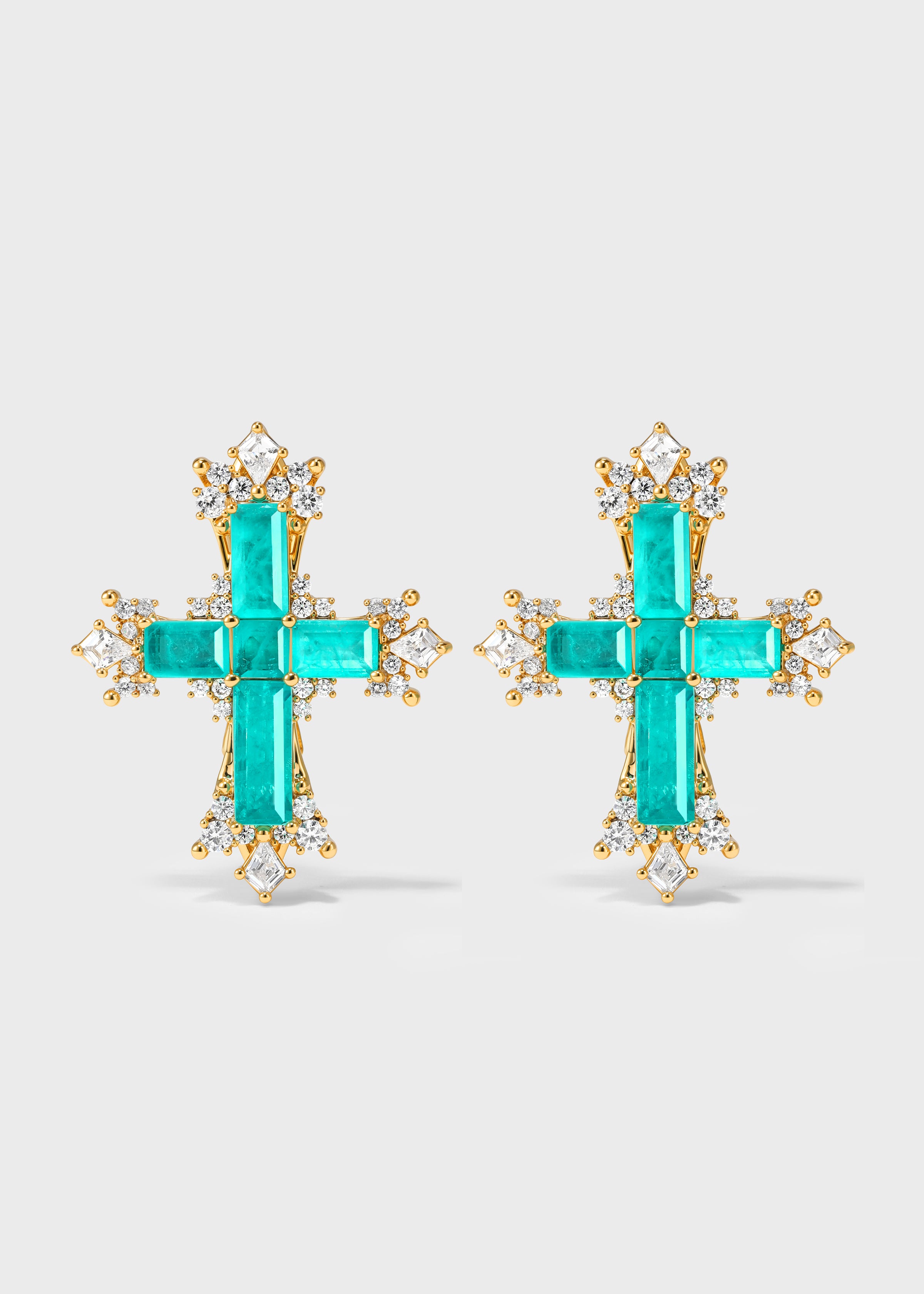 Paraiba Cross Jewelry Set