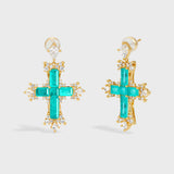 Tidal Cross Earrings
