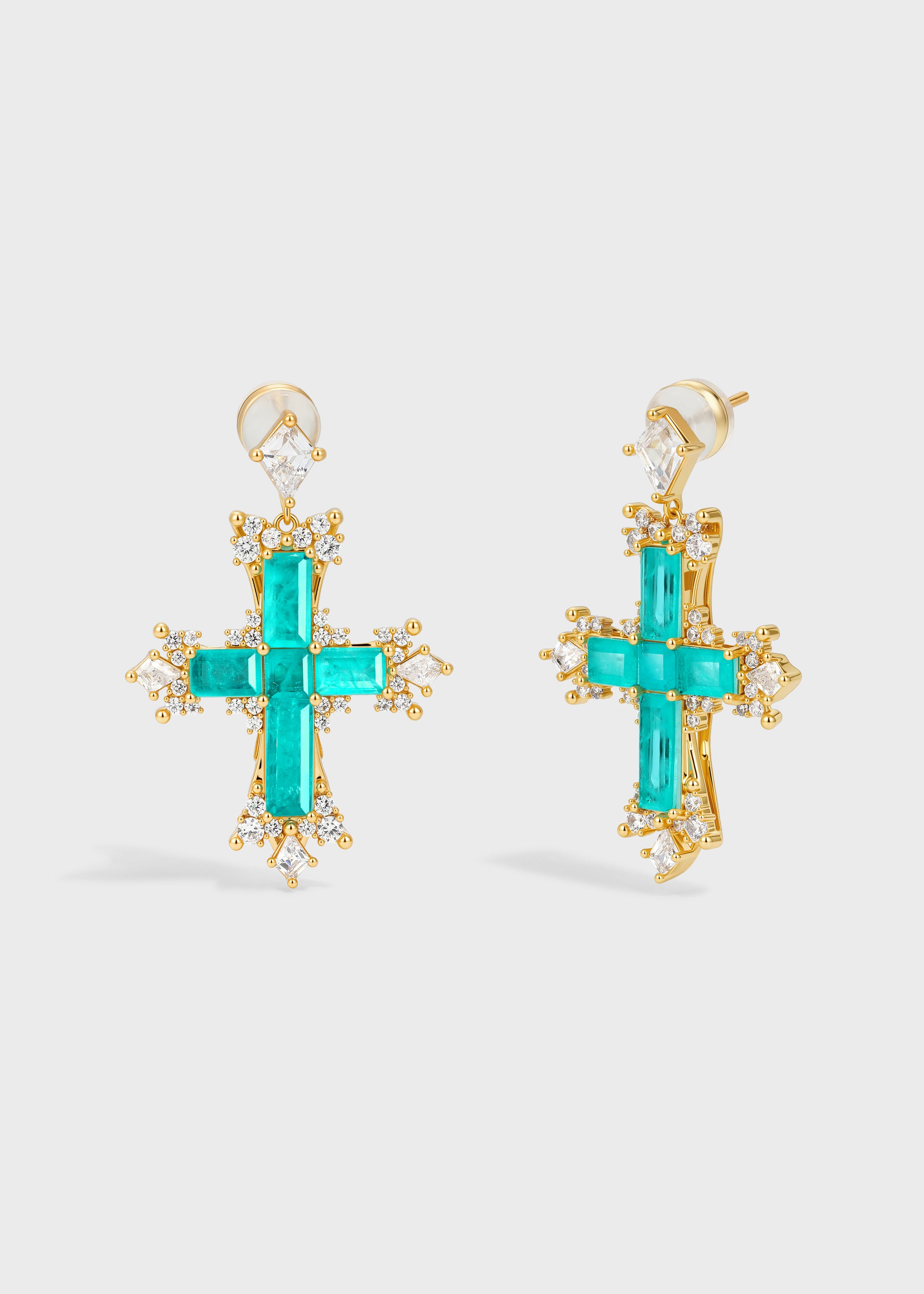 Tidal Cross Earrings