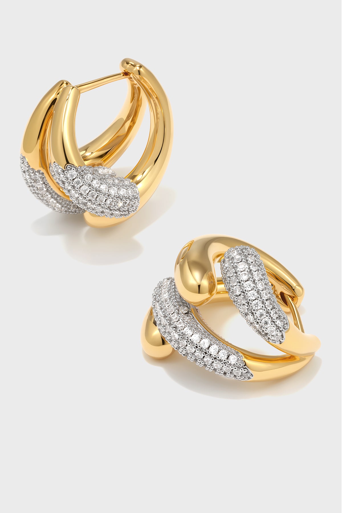 Celestial Duet Hoops Earrings - booneealus