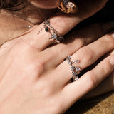 Multi-metal Disc and Zircon Pull Ring - booneealus