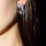 Zirconia Tassel Earrings - booneealus