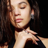 Zirconia Tassel Earrings - booneealus