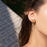 Metal Texture Butterfly Set Studs (3 pcs) - booneealus