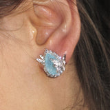 Teardrop-Shaped Butterfly Studs - booneealus