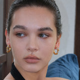 Twisted Knit Wrap C-shaped Earrings - booneealus